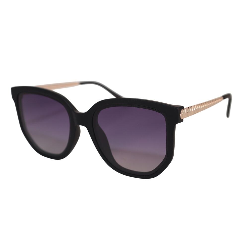 Quay Australia COFFEE RUN Polarized Round Womens Sunglasses - Black/Smoke - NWT - Picture 3 of 11